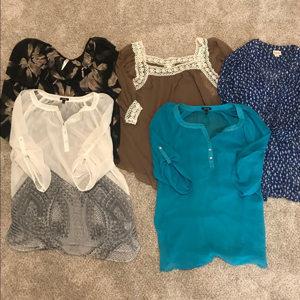 5 sheer blouses